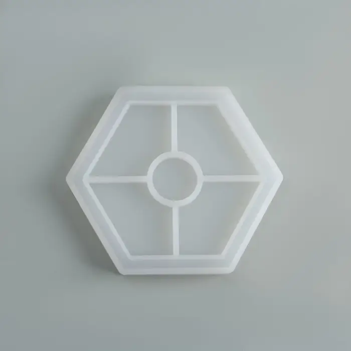 Подставка из гипса. Набор для создания поддона с красками «Шестиугольник»