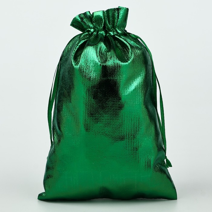 Мешочек подарочный парча «Новогодние подарки», зелёный, 16 х 24 см, Новый год Мешочек подарочный парча «Новогодние подарки», зелёный, 16 х 24 см, Новый год