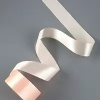 Лента атласная, 40 мм, 23&plusmn;1 м, кремово-розовая №6