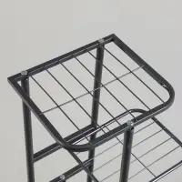 Подставка для цветов Greengo, 6 полок, 44&times;22&times;105 см, напольная, металл, тёмно-серая