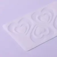Форма для шоколада «Сердцем к сердцу», силикон, 4 ячейки, 19×11.5×0.3 см, прозрачная