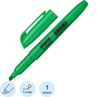 Маркер текстовыделитель зеленый 1-3,9мм
