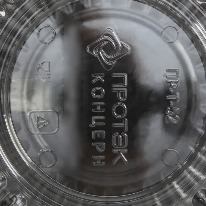 Контейнер для торта одноразовый с неразъёмной крышкой ИП-52 В, 23×11.4 см, внутренний 21×10.1 см, пластик, прозрачный