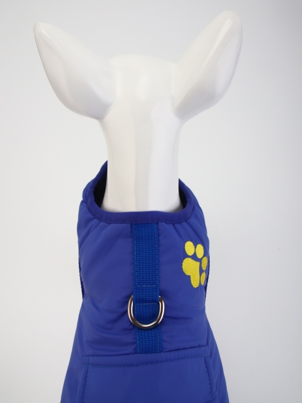 Куртка - попона двусторонняя, размер L (ДС 32, ОГ 45 см, вес 7-10 см), синяя