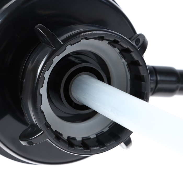 Помпа для воды Aqua work  Помпа для воды Aqua work "Дельфин Эко", механическая, под бутыль от 11 до19 л, чёрно-серая