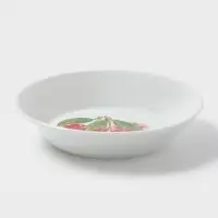 Тарелка Дулевский фарфор &laquo;Вишня&raquo;, d=14 см, фарфор, белая