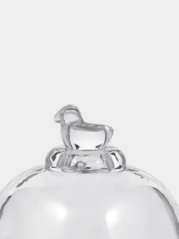 Икорница на ножке  Икорница на ножке "Купол" 9х9х14 см, прозрачный