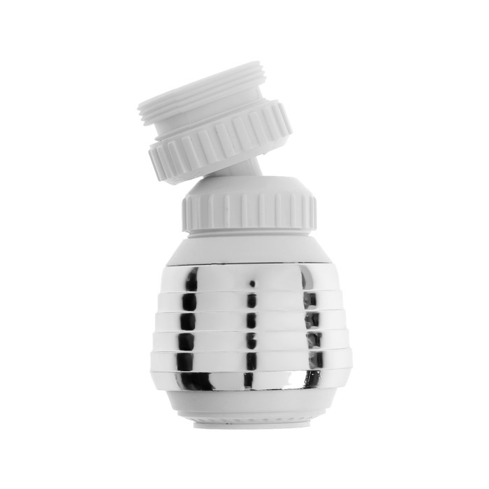 Аэратор ZEIN Z3599, поворотный, на шарнире, 2 режима, хром/белый Аэратор ZEIN Z3599, поворотный, на шарнире, 2 режима, хром/белый