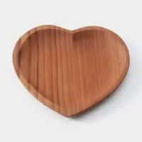 Тарелка &laquo;Сердце&raquo;, 16&times;16&times;2 см, тиковое дерево