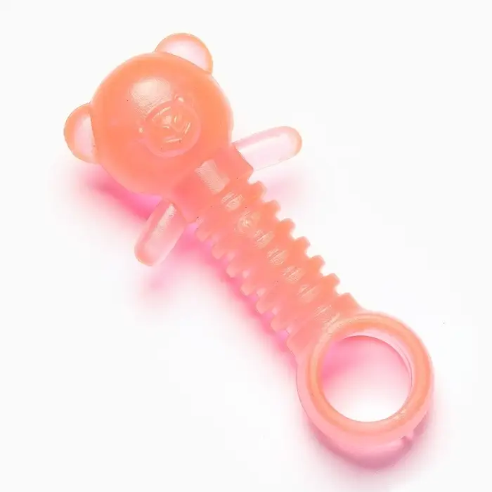 Жевательная игрушка для собак &laquo;Медвежонок&raquo;, 9&times;4.5 см, светящаяся в темноте