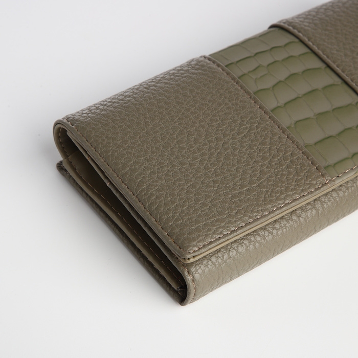 Кошелёк женский на магните, цвет хаки Кошелёк женский на магните, цвет хаки