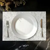 Салфетки сервировочные на стол Доляна, 4 шт., 45&times;30 см, серые