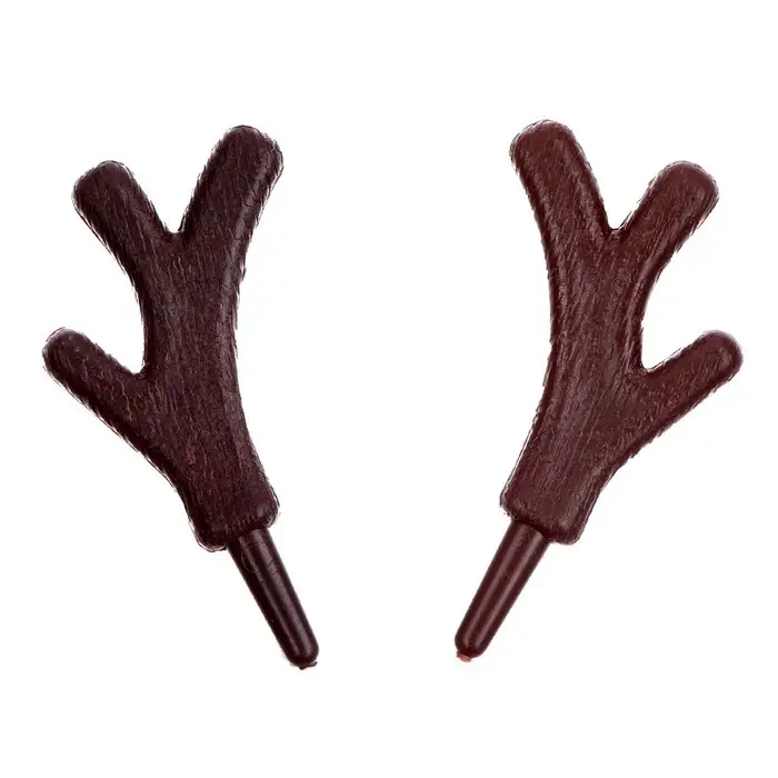 Рожки «Оленьи» размер 1 шт. — 3.3×2.5 см, набор 2 шт. Рожки «Оленьи» размер 1 шт. — 3.3×2.5 см, набор 2 шт.