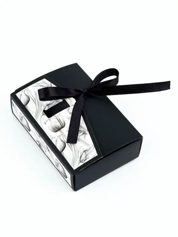 Коробка под бижутерию «Чёрно-белая», 12 х 8.5 х 3 см