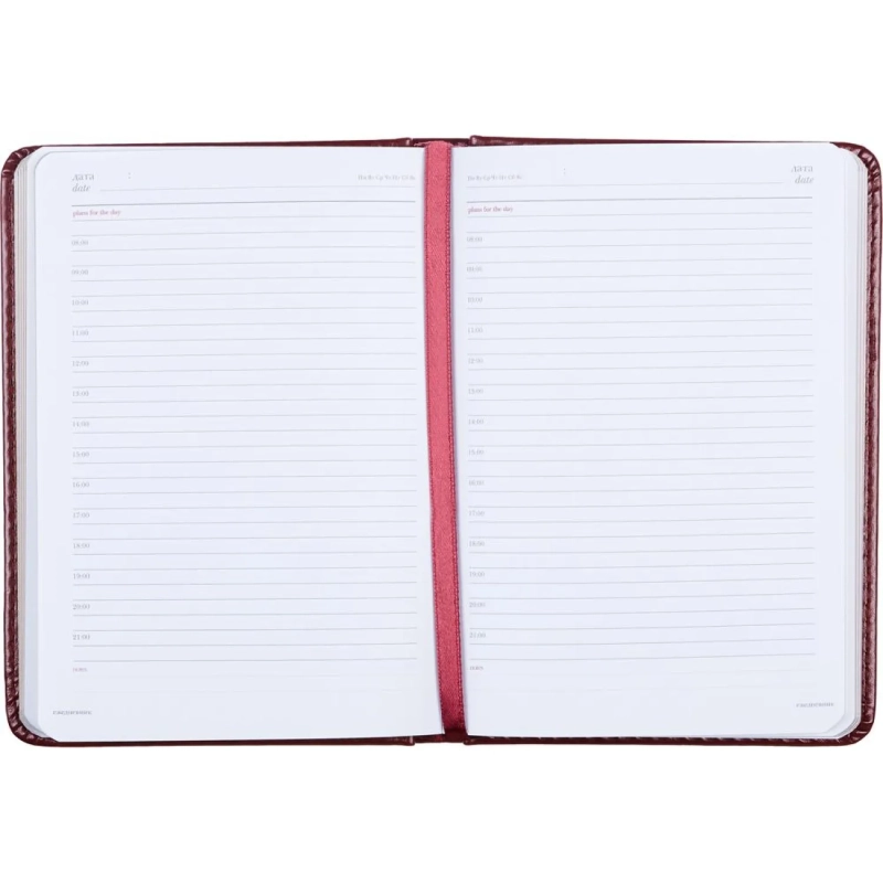 Ежедневник недатированный A6+, 136л, SIDNEY NEBRASKA бордовый 3-496/01