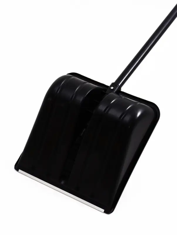 Лопата 400 х 400 мм, пластик, стальной черенок, оцинкованная планка, V-ручка GRADER