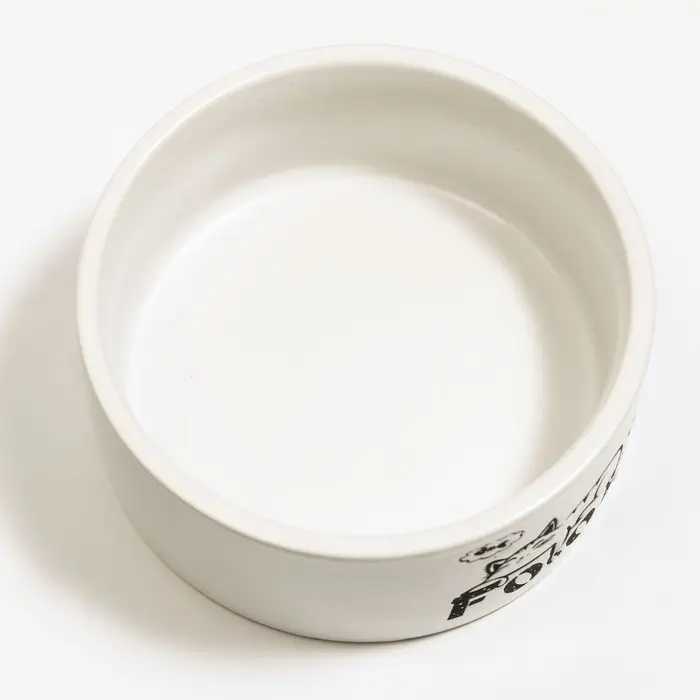Миска Food, 200 мл, 10&times;10&times;4.5 см, керамика, белая