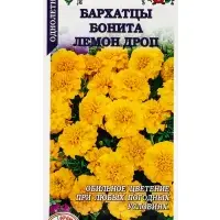Семена Бархатцы Бонита Лемон Дроп /Сотка/ 0,2г/*1200 Семена Бархатцы Бонита Лемон Дроп /Сотка/ 0,2г/*1200