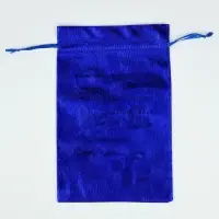 Мешочек подарочный парча &laquo;Новогодний подарок&raquo;, синий, 16&times;24 см