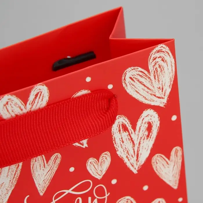 Пакет подарочный ламинированный, упаковка, «Люблю тебя», S 12 х 15 х 5.5 см Пакет подарочный ламинированный, упаковка, «Люблю тебя», S 12 х 15 х 5.5 см
