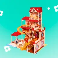 Кукольный домик &laquo;Мой милый дом&raquo;, с куклами 2 шт., 388 деталей, с аксессуарами