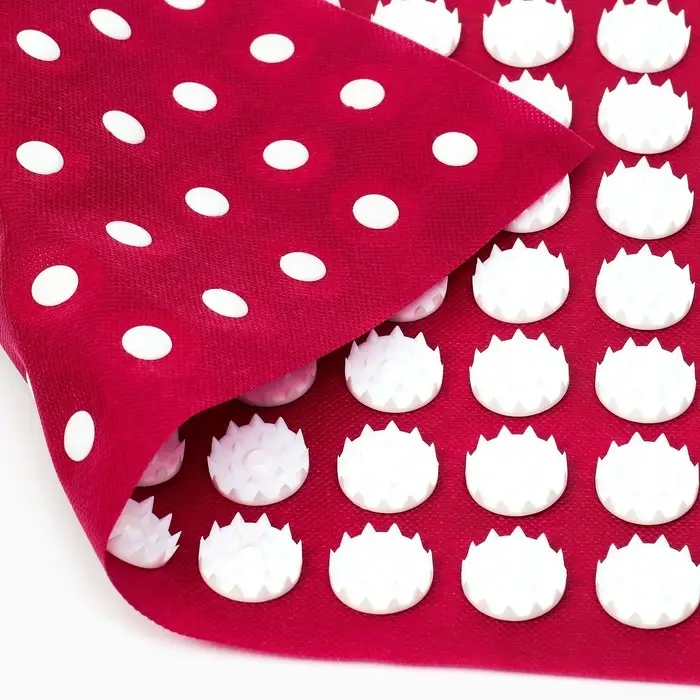 Аппликатор Кузнецова комплект, 144 колючки, спантекс, красный, 260&times;560 мм + валик 140&times;230