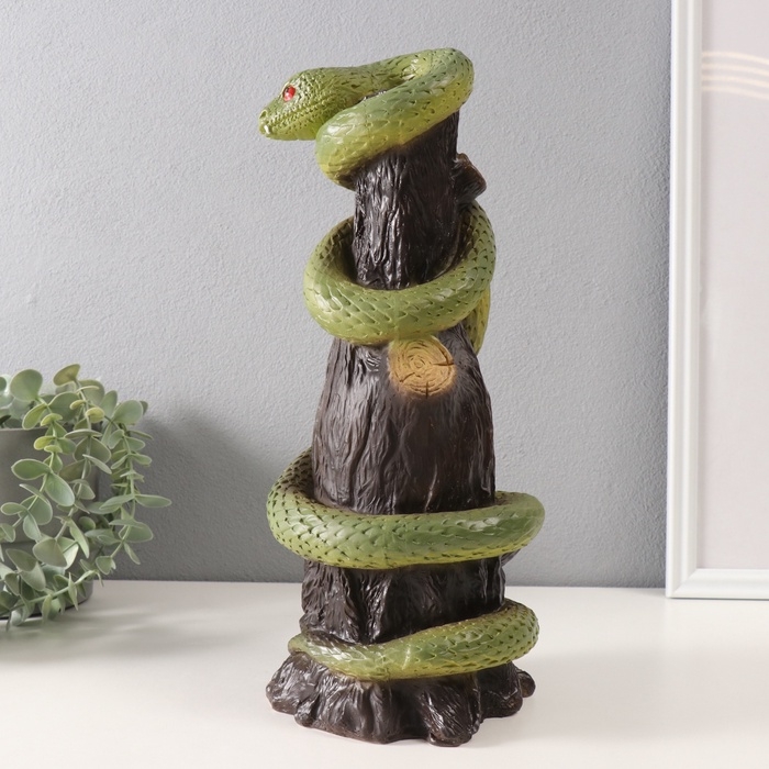 Фигурка Фигурка "ЗМЕЯ НА ПЕНЬКЕ" 33 х 14 х 15 см.