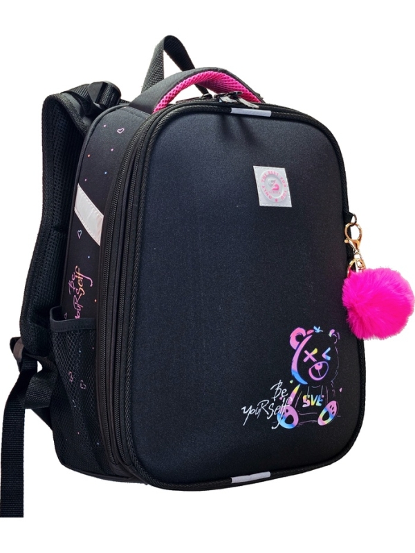 Рюкзак каркасный, школьный, 38×30×16 см, эргономичная спинка «Неоновый медведь» Рюкзак каркасный, школьный, 38×30×16 см, эргономичная спинка «Неоновый медведь»