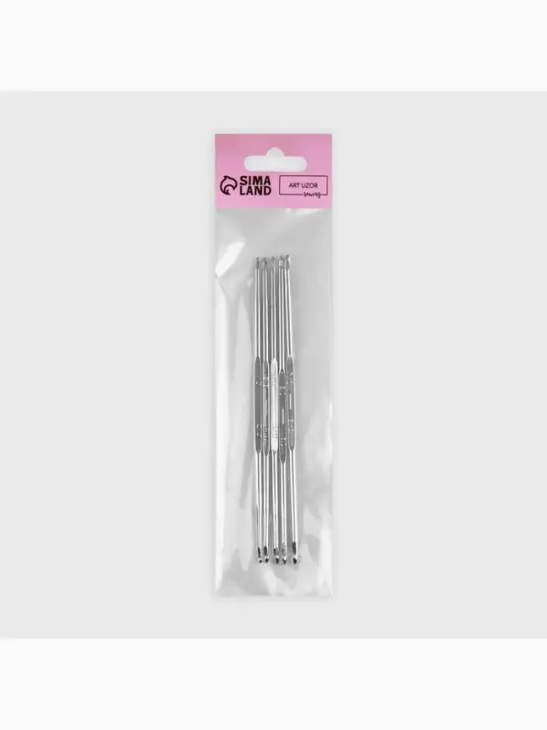 Набор крючков для вязания, d=1-3 мм, 13 см, 5 шт.