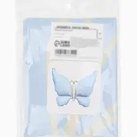 Воздушный шар фольгированный 37" "Нежная бабочка" голубой сатин