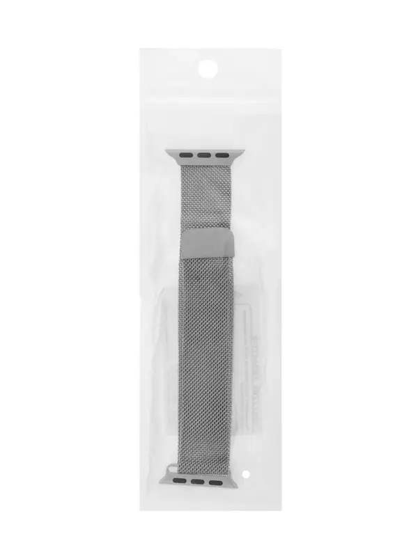 Ремешок для Apple Watch 38 40 41 мм, миланская петля, серебристый Ремешок для Apple Watch 38 40 41 мм, миланская петля, серебристый
