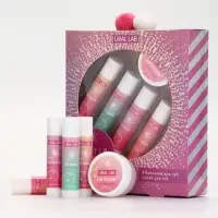 Подарочный набор новогодний Winter Fantasy, 4 бальзама и скраб для губ, URAL LAB