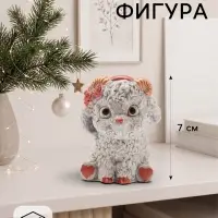 Фигурка декоративная &laquo;Барашек сидит&raquo;, 7&times;5&times;5 см, серая
