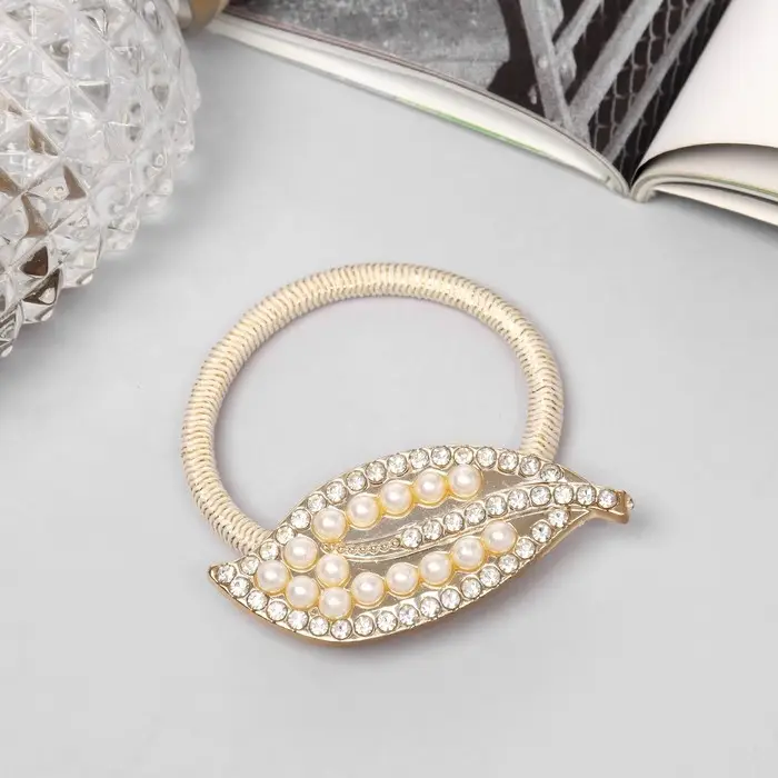 Резинка для волос "Робин" листок, 5 см