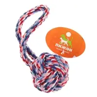 Игрушка канатная &laquo;Мяч с петлей&raquo;, до 65 г, цвет МИКС