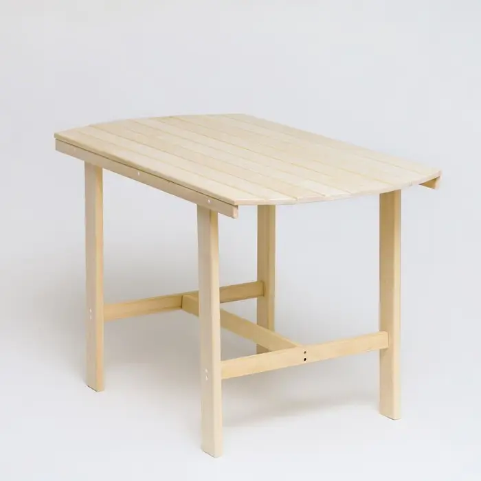 Стол для бани и дачи, 120×63×70 см, деревянный, липа Стол для бани и дачи, 120×63×70 см, деревянный, липа