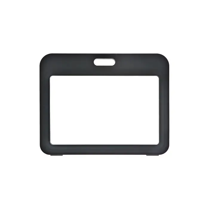 Бейдж горизонтальный, внешний размер 100&times;80 мм, внутренний размер 85&times;54 мм, чёрный