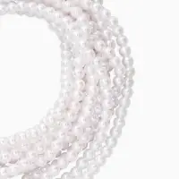 Чокер-бусы многослойный &laquo;Жемчужная императрица&raquo;, 12 рядов, №6, L=30 см+10 см, белый в серебре