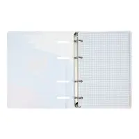 Тетрадь на кольцах A5 80л кл "Россия", пласт обл, вырубка под кольца, сменный блок офсет