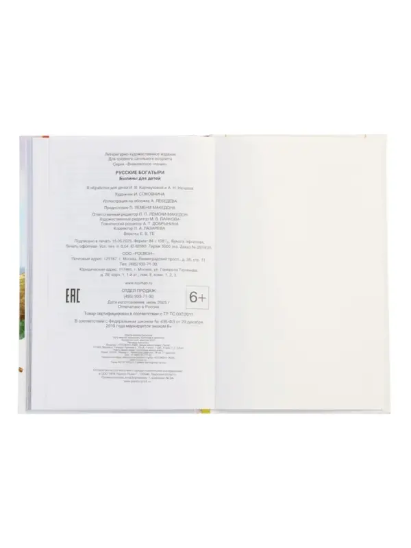 Русские богатыри. Былины для детей, Карнаухова И.В.  (ВЧ)