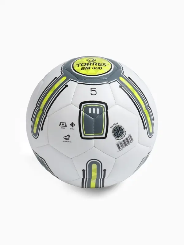 Футбольный мяч TORRES BM 300, F323655, машинная сшивка, 32 панели, р. 5, TPU