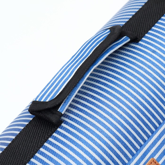 Сумка-переноска с органайзером в полоску, размер М (44,5 х 22 х 27 см), голубой Сумка-переноска с органайзером в полоску, размер М (44,5 х 22 х 27 см), голубой