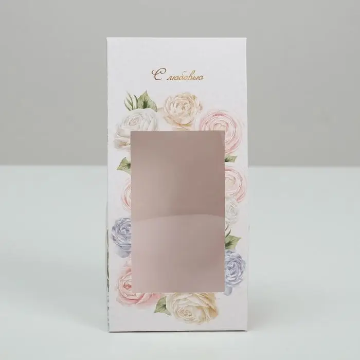 Коробка кондитерская складная, упаковка «С любовью», 9 х 19 х 6 см Коробка кондитерская складная, упаковка «С любовью», 9 х 19 х 6 см