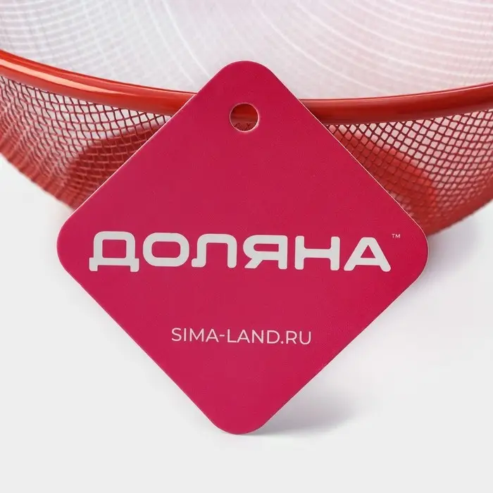 Крышка - сито Доляна &laquo;2 в 1&raquo;, d=18 см, красная
