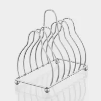 Набор блюдец на металлической подставке &laquo;Удобство&raquo;, 7 предметов: 6 блюдец d=13 см, 1 подставка