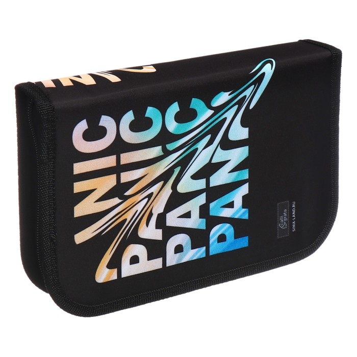 Пенал 1 секция 140 х 210 х 40 мм, откидной карман и косметичка, тканевый, Calligrata TOP Content  Пенал 1 секция 140 х 210 х 40 мм, откидной карман и косметичка, тканевый, Calligrata TOP Content "Тачка panic"