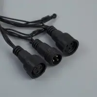 Гирлянда &laquo;Нить&raquo; 10 м, IP44, УМС, тёмная нить, 100 LED, свечение синее, 220 В