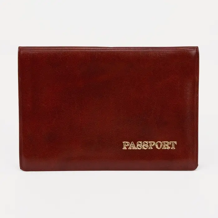 Обложка для паспорта, цвет коричневый