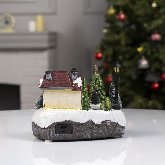 Светодиодная фигура «Новогодний город» 19 × 17 × 13 см, полистоун, батарейки ААх3 (не в комплекте), USB, свечение тёплое белое Светодиодная фигура «Новогодний город» 19 × 17 × 13 см, полистоун, батарейки ААх3 (не в комплекте), USB, свечение тёплое белое