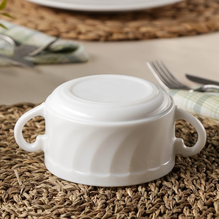 Бульонница стеклокерамическая Trianon, 300 мл, цвет белый